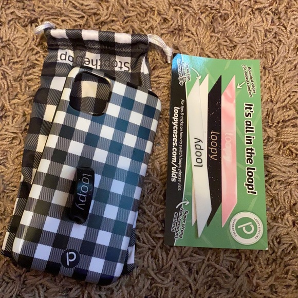 Accessories - iphone 11 loopy phone case + bag and extra loop